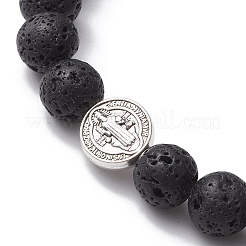 Natural Lava Rock Stretch Bracelets&nbsp;BJEW-JB10107