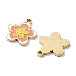 Ion Plating(IP) 304 Stainless Steel Enamel Pendants&nbsp;STAS-P339-16G-02