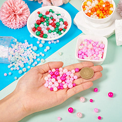 150G 5 Colors ABS Plastic Imitation Pearl Beads&nbsp;KY-TA0001-44B