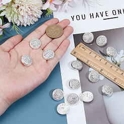 14Pcs 1-Hole Alloy Glass Shank Buttons&nbsp;BUTT-MA0001-16A-S