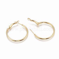 304 Stainless Steel Hoop Earrings&nbsp;STAS-S078-08-50mm