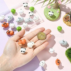 24Pcs 6 Styles Opaque Resin Pendants&nbsp;FIND-CJ0004-89