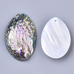 Single-Sided Natural Abalone Shell/Paua Shell Big Pendants&nbsp;SSHEL-N034-18