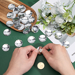 100Pcs Acrylic Rhinestone Cabochons&nbsp;TACR-CY0001-01B