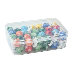 Printed Wood Beads&nbsp;WOOD-FS0001-29