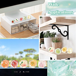 20Pcs 10 Styles Transparent Resin Cabochons&nbsp;RESI-CJ0005-43