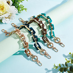 4Pcs 4 Colors Imitation Stone Acrylic Boston Link Chains Bag Straps&nbsp;FIND-WR0005-21