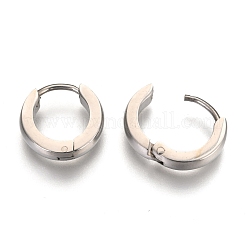 Non-Tarnish Fashion 304 Stainless Steel Hoop Earrings&nbsp;EJEW-G121-48-1