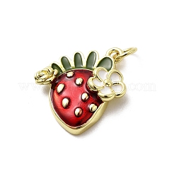 Brass Enamel Pendants&nbsp;KK-P338-06C-G
