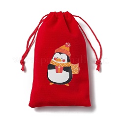 Christmas Theme Rectangle Velvet Bags&nbsp;TP-E005-01B