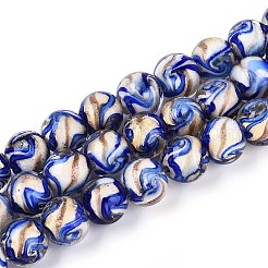 Handmade Gold Sand Lampwork Beads&nbsp;LAMP-T024-11B