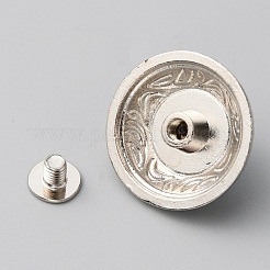 Zinc Alloy Decorative Rivets&nbsp;BUTT-WH0028-36B-01