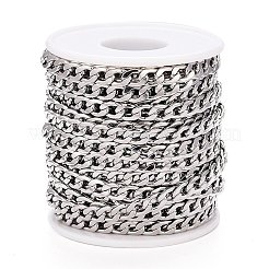 Tarnish Resistant 304 Stainless Steel Cuban Link Chains&nbsp;CHS-M003-13P-D