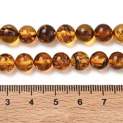 Natural Amber Beads Strands&nbsp;G-L095-B01-8mm-04