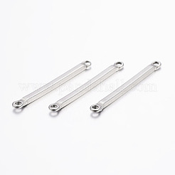 Tarnish Resistant 304 Stainless Steel Bar Links connectors&nbsp;STAS-I071-10P