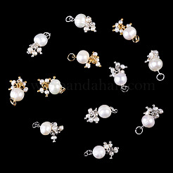 12Pcs 3 Colors Potato Natural Cultured Freshwater Pearl Pendants&nbsp;PALLOY-TA00387