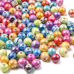 AB Color Wave Printed Acrylic Beads&nbsp;SACR-YW0001-48