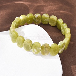 Natural Lemon Jade Faceted Beaded Stretch Bracelets for Women&nbsp;BJEW-K251-07G