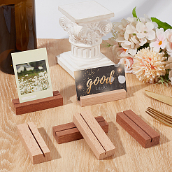 12Pcs 2 Colors Wooden Card Holders Base&nbsp;AJEW-GF0015-01