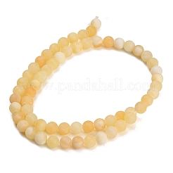 Natural Yellow Calcite Beads Strands&nbsp;GG-CBAA3AB-03-6mm