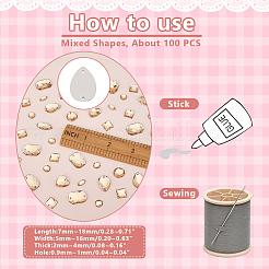 4 Sets Acrylic Sew on Rhinestone&nbsp;DIY-GA0007-23