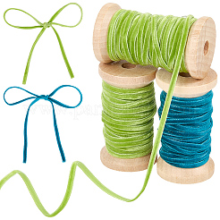 3 Rolls 2 Colors Velvet Ribbon&nbsp;OCOR-CP0001-20A