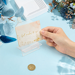 Acrylic Slant Back Postcard Display Stands&nbsp;ODIS-WH0078-86C