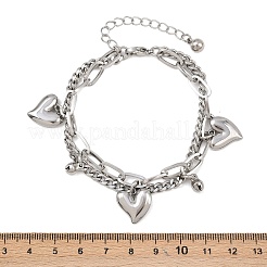 304 Stainless Steel Multi-strand Bracelets&nbsp;BJEW-P365-02P