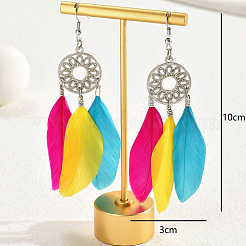 Zinc Alloy Drop Earrings for Women&nbsp;JP0442
