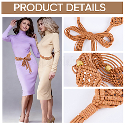 1Pc Boho Cotton Belts for Women&nbsp;FIND-CP0003-65A
