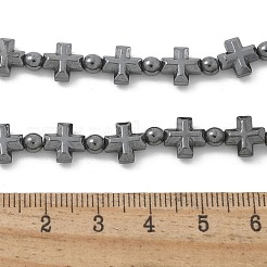 Non-Magnetic Hematite Beads Necklaces for Women Men&nbsp;NJEW-R020-01