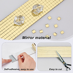 6 Sheets 6 Styles Self Adhesive Glass Cabochons&nbsp;MOSA-GA0001-02