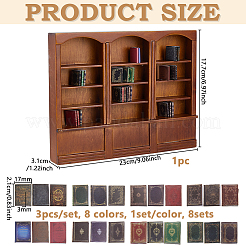 1Pcs Wooden Bookshelf Miniature Ornaments&nbsp;AJEW-DC0002-15