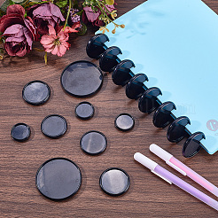 36Pcs 3 Styles Plastic Loose Leaf Ring Round Binder Discs&nbsp;DIY-CP0010-96B