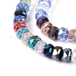 Electroplate Transparent Glass Beads Strands&nbsp;EGLA-N022-05A-C01