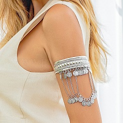 Alloy Tassel Upper Arm Bangles&nbsp;FS-WGE1D2B-02