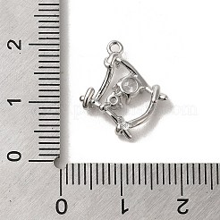 Brass Micro Pave Cubic Zirconia Pendants&nbsp;LS-KK-D091-04P
