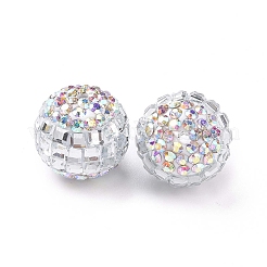 Polymer Clay Rhinestone Beads&nbsp;RB-L029-04A
