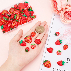60Pcs 6 Style Opaque Resin Cabochons&nbsp;CRES-AR0001-17