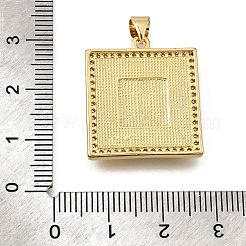 Brass Micro Pave Cubic Zirconia Shell Pendants&nbsp;KK-D328-07G