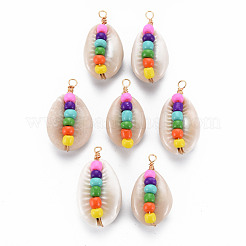 Cowrie Shell Pendants&nbsp;SHEL-S276-140