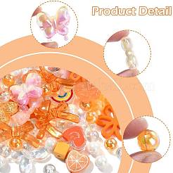 100Pcs 20 Styles Transparent & Opaque Acrylic Beads&nbsp;MACR-FS0002-38