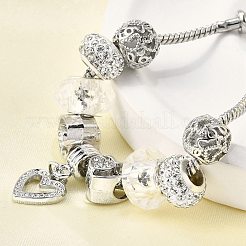 Alloy European Beads Charm Bracelets&nbsp;BJEW-F495-21P