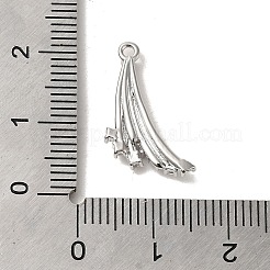 Brass Micro Pave Cubic Zirconia Pendants&nbsp;LS-KK-D091-02P