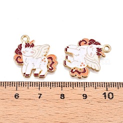 Rack Plating Alloy Enamel Pendants&nbsp;ENAM-N056-420