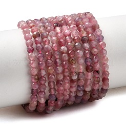 Natural Pink Tourmaline Beads Strands&nbsp;G-N342-33B