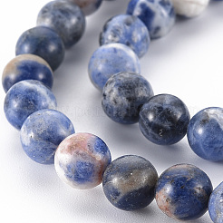 Natural Sodalite Beads Strands&nbsp;LS-G-S279-10-8mm