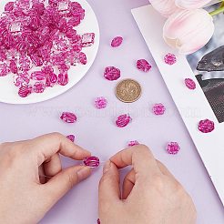 Fuchsia Transparent Acrylic Beads&nbsp;TACR-AR0001-28