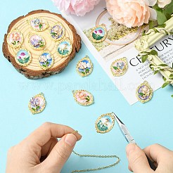 14Pcs 7 Styles Alloy Enamel Pendants&nbsp;ENAM-CJ0007-11