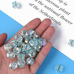 1-Hole Transparent Acrylic Buttons&nbsp;MACR-S373-129-C07